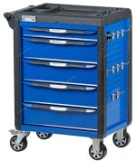 Тележка инструментальная, 5 выдвижных ящиков, с системой защиты от опрокидывания, синяя NORDBERG T5P(B)