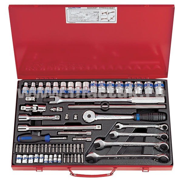 ekstkjn116hz54vykarrhedukilj9q47 1/4”, 1/2” комплект торцевых головок 7568MR — изображение 1