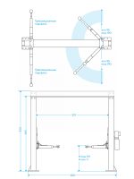 Подъемник двухстоечный 6 т HIGH, верхняя синхронизация, 380 В, серый NORDBERG N4122H1E-6G_380 — изображение 3
