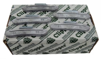 Грузики балансировочные для стальных дисков 55 г, 50 шт. CLIPPER 0255