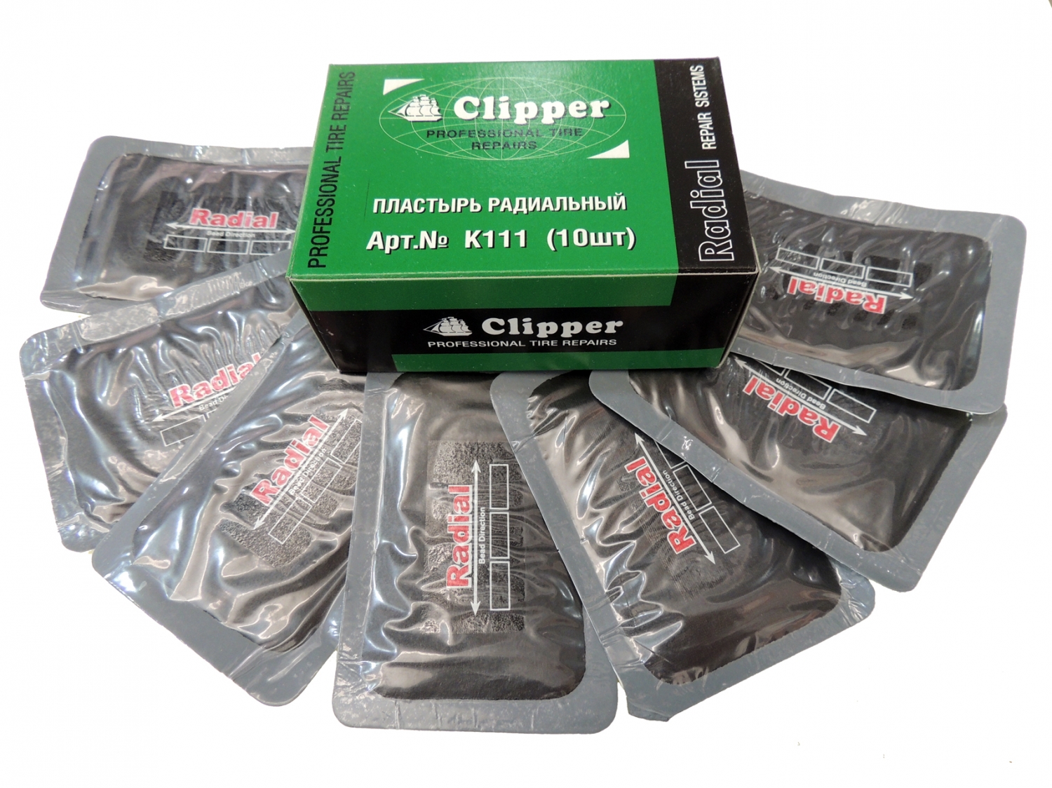 gg4lfiahtfzl7wco8dr6j010isldm70w CLIPPER НАБОР ЗАПЛАТ K111 кордовые для боковых порезов 65*95мм (1 слой корда) (10шт.) — изображение 1