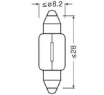 Автолампа C3W (SV7/8) 28мм 12V OSRAM /10/50/200 — изображение 3
