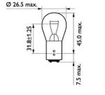 Автолампа P21/5W (BAY15d) 24V PHILIPS /10/200 HIT — изображение 3