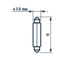 Автолампа C10W (SV8.5/8) 41мм 12V NARVA /10/200 — изображение 5