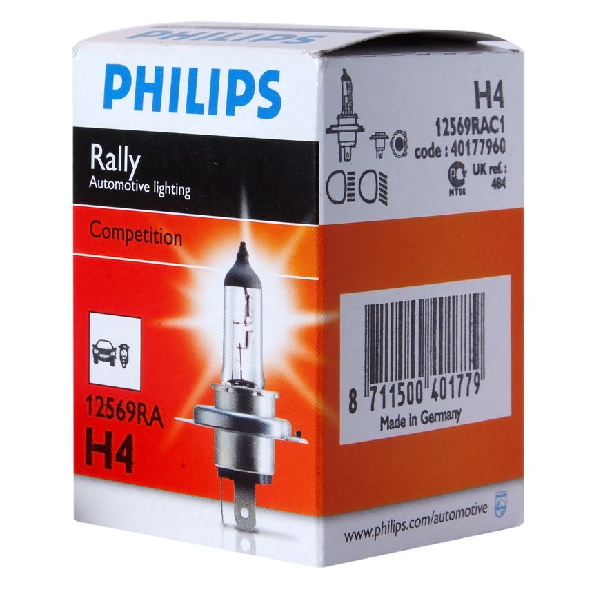 lf-00001832_1.resize1 Автолампа H4 (100/90) P43t-38 RALLY 12V PHILIPS /1/10/100 HIT — изображение 1