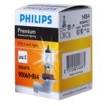Автолампа HB4/9006 (55) P22d+30% PREMIUM 12V PHILIPS /1/10/100