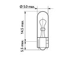 Автолампа W1.2W (W2*4.6d) 24V PHILIPS /10/200 — изображение 3
