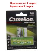 Аккумулятор AA: Ni-MH-BC2 (никель-металлгидридный) 2700mAh 1,2V CAMELION /2/24 — изображение 2
