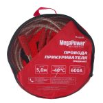Провода для прикуривания M-60050 600A 5м (медь, морозостойкие) в сумке MEGAPOWER /1/10