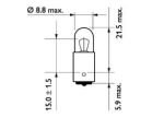 Автолампа T4W (BA9s) MasterDuty 24V PHILIPS /10/200 — изображение 2