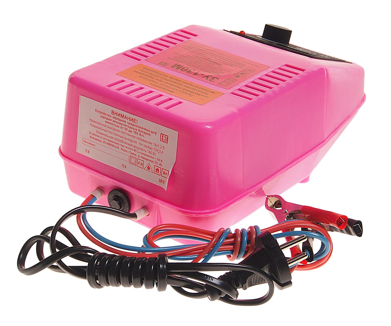 m0001021837_2.resize1 Зарядное устройство ЗУ-130М для АКБ 50-180Ач 12V (10A) плавная регулировка 220V ТАМБОВ /1 HIT — изображение 1