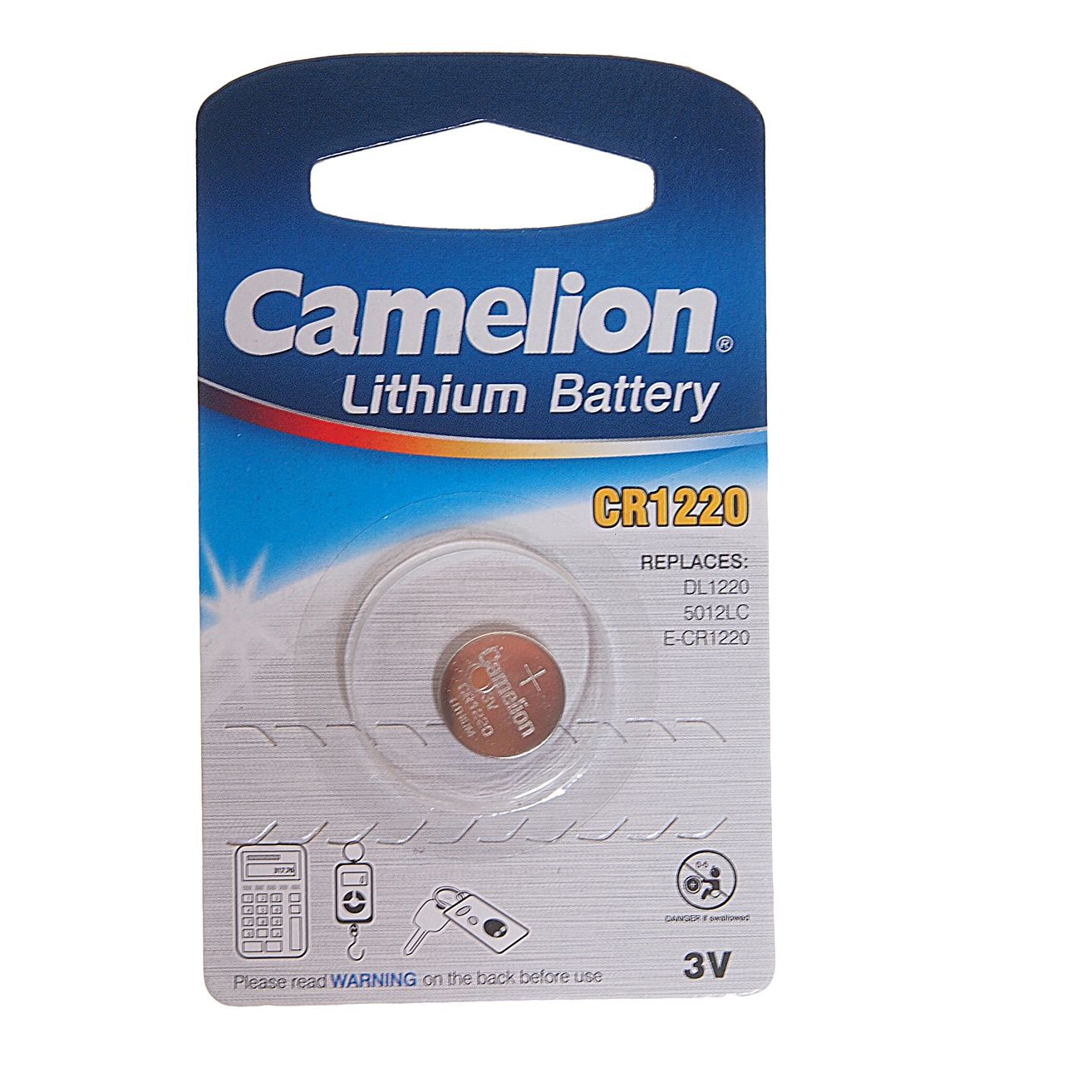 m0001023442_1.resize1 Элемент питания CR1220-BL1 LITHIUM таблетка (автобрелки) 3V CAMELION /1/10 — изображение 1