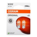 Автолампа W3W (W2.1*9.5d) (2шт) 12V OSRAM /1/10 — изображение 2