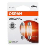 Автолампа C10W (SV8.5/8) 41мм (2шт) 12V OSRAM /1/10 — изображение 2