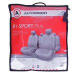 Чехлы на сиденье R-1 SPORT PLUS R-902P DARK GREY (майка) (9 предметов) AUTOPROFI /1/6 — изображение 2