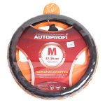 Оплетка руля AP-265 BLACK натуральная кожа AUTOPROFI /1/25 — изображение 2