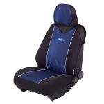 Чехлы на сиденье CARBON PLUS CRB-402Pf BLACK/BLUE передние (майка) (4шт) AUTOPROFI /1/10 — изображение 3