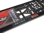 Рамка для номерного знака AB-012BY (112/1-STD-BL-с) SILVER с защелкой и надписью "БЕЛАРУСЬ" рельефная /1/30