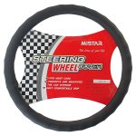 Оплетка руля MIS-LT34B (M) BLACK кожа MISTAR /1/25 — изображение 2