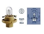 Автолампа BAX1.8W с бежевым патроном (BX8.4d) 12V NARVA /10/200 — изображение 2