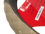 Оплетка руля MIS-LT04A (M) BLACK/BIEGE кожа MISTAR /1/25