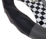 Оплетка руля MIS-2013LT06I(M) BLACK/GREY кожа MISTAR /1/25
