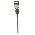 Трещотка ER-91272 1/2" 72-зубцовая с прямой рифленой металлической ручкой L-260мм ЭВРИКА /1/20/40