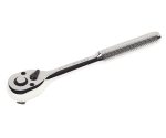 Трещотка ER-93872 3/8" 72-зубцовая с прямой рифленой металлической ручкой L-200мм ЭВРИКА 1/25/50 — изображение 2