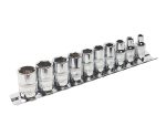 Набор торцевых головок ER-95130 1/4" DR 4-13мм 10 предметов ЭВРИКА /1/10/40 — изображение 2