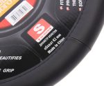 Оплетка руля MIS-LT34B (S) BLACK кожа MISTAR /1/25