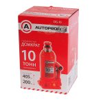 Домкрат гидравлический DG-10 бутылочный 10т (высота подъёма 405мм) AUTOPROFI /1/2