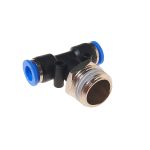 Фитинг  RF-SPB08-04 Т-образный  для пластиковых трубок 8мм с наружной резьбой 1/2" ROCKFORCE /1 — изображение 2