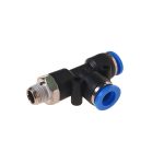 Фитинг  RF-SPD08-01 Т-образный  для пластиковых трубок 8мм с наружной резьбой 1/8" ROCKFORCE /1 — изображение 2