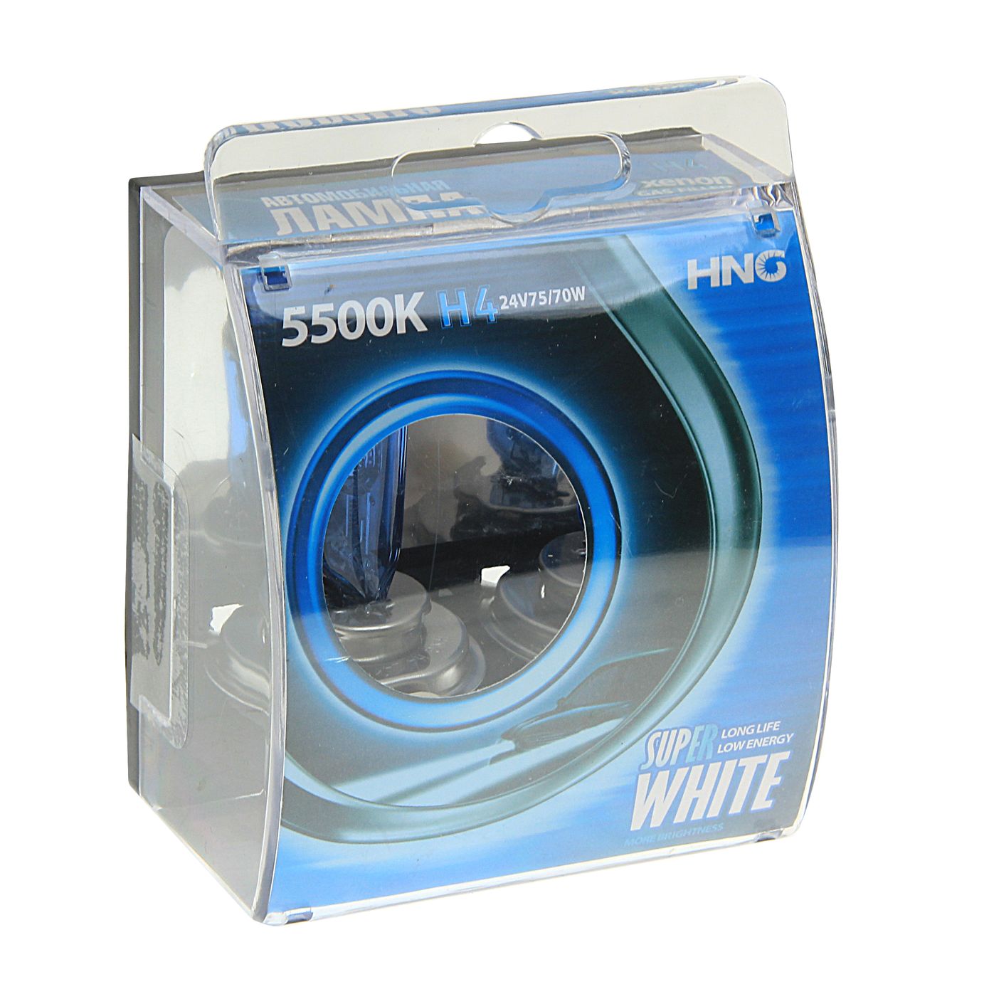 m0001031392_1.resize1 Автолампа H4 (75/70) P43t SUPER WHITE 5500K (2шт) 24V HNG /1/5/50 — изображение 1