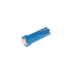 Автолампа T5 (W2*4.6d) 1 SMD 3528  BLUE 2лм   12V MEGAPOWER /10 /100 — изображение 2