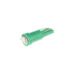 Автолампа T5 (W2*4.6d) 1 SMD 3528 GREEN 8лм   12V MEGAPOWER /10 /100 — изображение 2