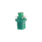 Автолампа T5 (W2*4.6d с патроном B8.5d) 1 SMD 3528  GREEN 8лм   12V MEGAPOWER /10 /100 — изображение 2