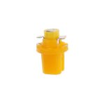Автолампа T5 (W2*4.6d с патроном B8.5d) 1 SMD 3528  YELLOW 8лм   12V MEGAPOWER /10 /100 — изображение 2