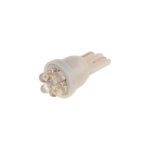 Автолампа T10W (W2,1x9,5d) 4 LED WHITE 6000K 28лм   12V MEGAPOWER /10 /100 — изображение 2