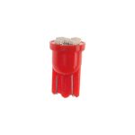 Автолампа T10W (W2,1x9,5d) 6 SMD 3528 RED 60лм   12V MEGAPOWER /10 /100 — изображение 2