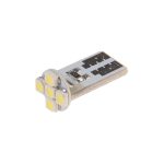 Автолампа T10W (W2,1x9,5d) 5 SMD 3528 WHITE 6000K 90лм   12V MEGAPOWER /10 /100 — изображение 2