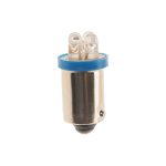 Автолампа T4W (BA9s) 4 LED BLUE 10лм 12V MEGAPOWER /10 /100 OLD — изображение 2