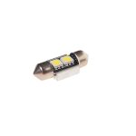 Автолампа C5W (SV8,5) 2 SMD 5050 WHITE 6000K с блокиратором ошибок CANbus 40лм   12V MEGAPOWER /10 /100 — изображение 2