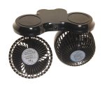 Вентилятор HX-307 12см (4.5") 12V (7.5W) двойной, с регулируемыми углами обдува black/blue MITCHELL 1/24 — изображение 2