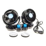 Вентилятор HX-307 12см (4.5") 12V (7.5W) двойной, с регулируемыми углами обдува black/blue MITCHELL 1/24 — изображение 4