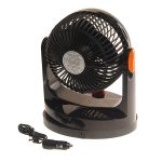 Вентилятор HX-508 18см (7") 24V (6/7W) 2-скорости, автовращение, с регулируемыми углами обдува black/orange MITCHELL 1/8