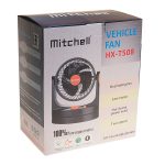 Вентилятор HX-508 18см (7") 24V (6/7W) 2-скорости, автовращение, с регулируемыми углами обдува black/orange MITCHELL 1/8 — изображение 2