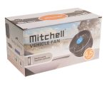 Вентилятор HX-601 12см (4.5") 12V (4W) диммер, на прищепке, с регулируемыми углами обдува black/blue MITCHELL 1/24 — изображение 2