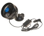 Вентилятор HX-701 12см (4.5") 12V (4W) диммер, на вакуумной присоске, с регулируемыми углами обдува black/blue MITCHELL 1/24 — изображение 3