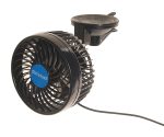Вентилятор HX-701 12см (4.5") 12V (4W) диммер, на вакуумной присоске, с регулируемыми углами обдува black/blue MITCHELL 1/24